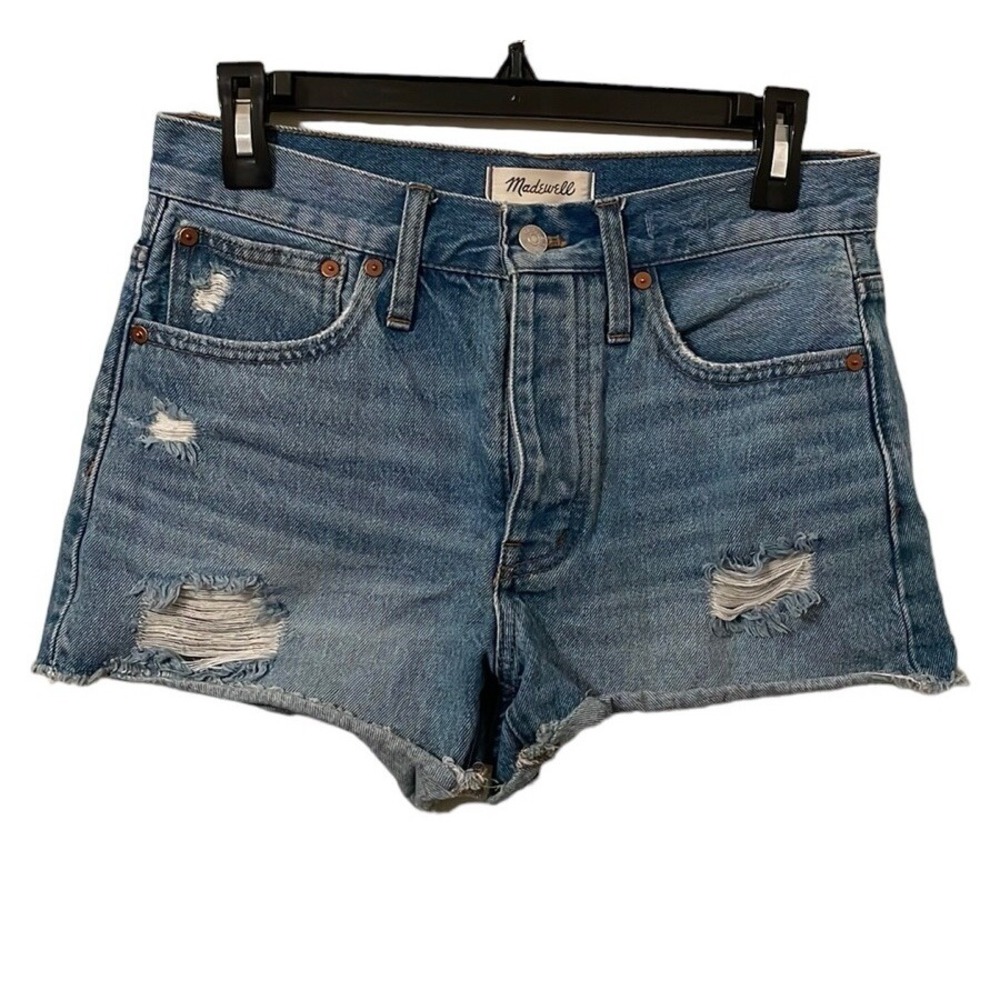 Madewell Women's‎ Relaxed Denim Distressed Shorts Size 24